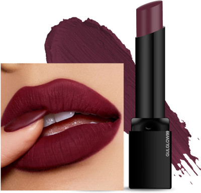 GULGLOW99 Waterproof & Long-Lasting Moisturizing Lipstick for Dry Lips,(Burgandy, 3 g)