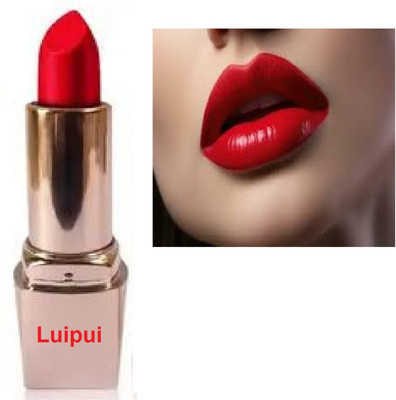 Luipui outstanding red matte lipstick pack of 1(red, 6 g)