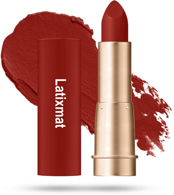Latixmat Full Coverage Lipstick Transferproof Highly Speaciy red Pigemented Lipstick(Speaciy red, 3.5 g)