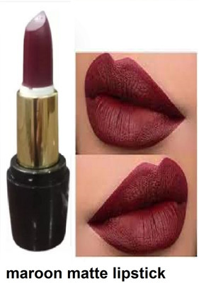 Luipui maroon mate look lipstick waterproof pack of 1(maroon, 6 g)