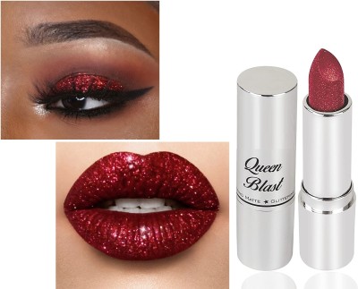 SEUNG WATERPROOF GLITTER MAROON SHINE AND METALLIC LIPSTICK FOR WOMEN(MAROON, 3.6 g)