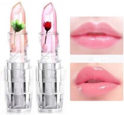 DARYUE Magic Jelly Flower Lipstick Temperature Color Changing Lipstick Pack of 2(multi color, 7.2 g)