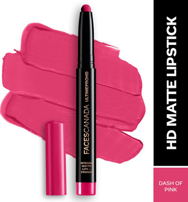 FACES CANADA Ultime Pro HD Intense Matte Lips + Primer | 9HR Long Stay(Dash Of Pink 05, 1.4 g)