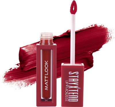 MATTLOOK Stayxtend Lip Mousse Enriched With Vitamin E & Non Sticky(06 New Maroon, 4 ml)