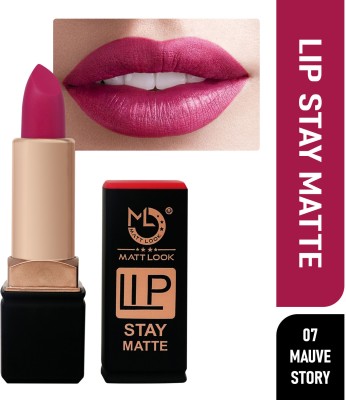 MATTLOOK Stay Matte Lipstick, Mauve-Story (3.5gm)(Peach-Twist, 3.5 g)