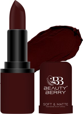 Beauty Berry Soft & Matte Moisturizing Velvet Lipstick(17 - Raisin, 4 g)