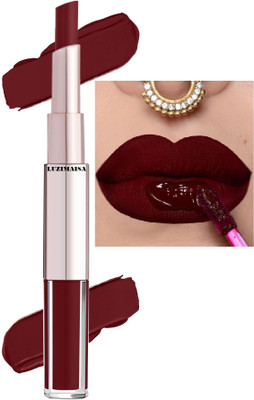 luzimaisa 2 In 1 Liquid Lipstick with Matte Lipstick(deep maroon, 7 ml)