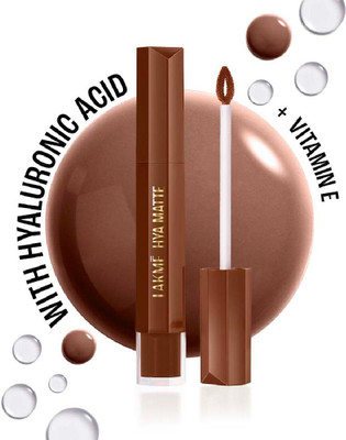 Lakmé 9to5 Hya Matte Lip Liquid + Hyaluronic Acid Coffee Break 5.3ml(Coffee Break, 5.3 ml)