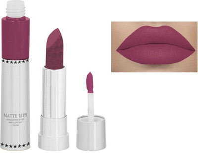 MYEONG Matte Lips 2 IN 1 Long Lasting Gloss Matte Lipstick (Coral)(Coral, 8 ml)