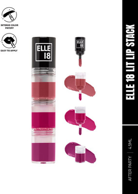 ELLE 18 Lit Lip Stack After Party(After Party, 4.5 ml)