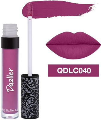 Dazller Purple Lipstick Long-Lasting Creamy Matte Lipstick for Women(purple, 4 g)