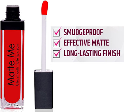Arcanuy Effective matte smudge proof & long lasting and smudge proof(red, 6 ml)