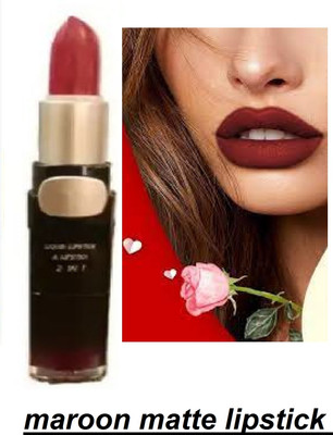 Luipui BEST MAROON MATTE LOOK LIPSTICK AWESOME(maroon, 6 g)