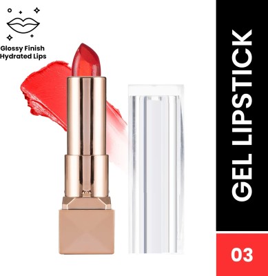 luzimaisa Crystal Jelly Flower Lipstick Moisturizer Clear Lip Gloss Balm 1pc pink Lipstick(Orange, 3.6 g)