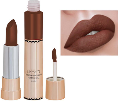 Latixmat MATTE WITH CRAYON & LIQUID LIPSTICK BEST LIPSTICK LONG LASTING(COFFEE, 8 g)