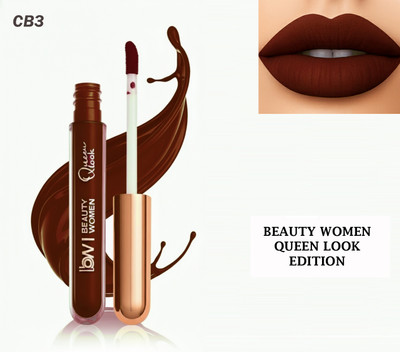 CB3 BEAUTY Ultra Smooth | Premium Queen Look | Liquid Lipstick | Hydrating Matte(DARK BROWN, 5 ml)