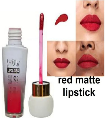 Luipui red liquid matte lipstick pack of 1 best awesome lady(red, 6 ml)
