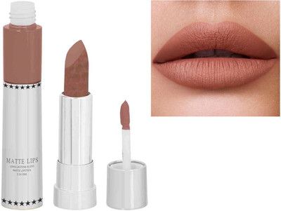 Emijun 2 IN 1 MATTE CREAMY MOISTURE LOCK LIPSTICK(BROWN, 8 g)