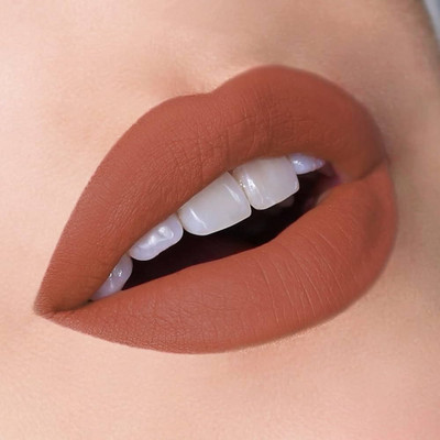 GABBU Brown Liquid Matte Lipstick Intense Matte Finish, Smudge Proof & Creamy Texture(Brown, 6 ml)