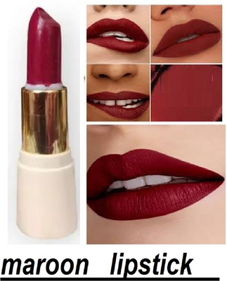 Luipui maroon matte lipstick awesome amazing waterproof(maroon, 6 g)