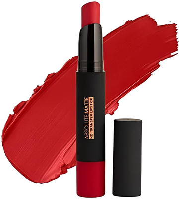 AFARAXIA No Transfer Lipstick Intense Color Creamy Matte texture(Ruby red, 3.5 g)