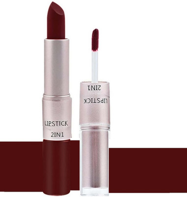 Neycare Intense Color Payoff, Lightweight & Comfortable Dual Lipstick(Maroon, 8 g)