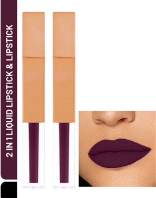 Luipui PREMIUM MATTE NON-DRYING & SMUDGE PROOF MATTE LIPSTICK PACK OF 2(CASTRO - 309, 14 ml)