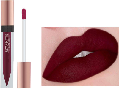 ADJD Ultra Smooth Smudge Proof Waterproof Longlasting Matte Liquid Lipstick(MAROON, 7 ml)
