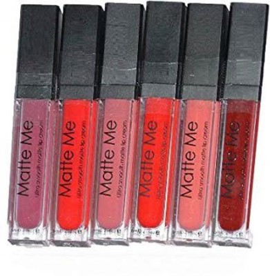 ShopCircuit Matte me Ultra Smooth Matte lipstick - Set of 6(Multicolor, 36 ml)