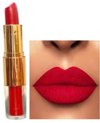 TOPQ best trending 2 in 1 red matte finish lipstick waterproof(red, 6 g)