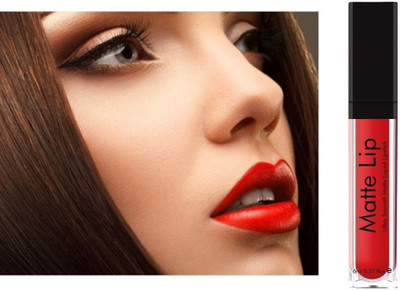 Lemixco Kiss Proof Long Lasting Liquid Matte Lipstick(RED, 6 ml)