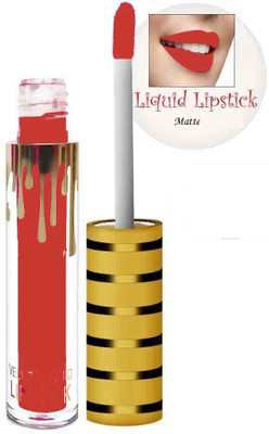 AFARAXIA Matte Liquid Lipstick Non-Transfer Lipstick Waterproof Coral peach(CORAL PEACH, 8 ml)