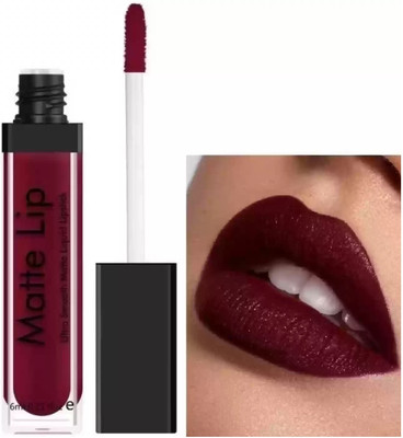 MYEONG Cosmetics Smudge Not Me Liquid Matte Waterproof Lipstick(maroon, 6 ml)