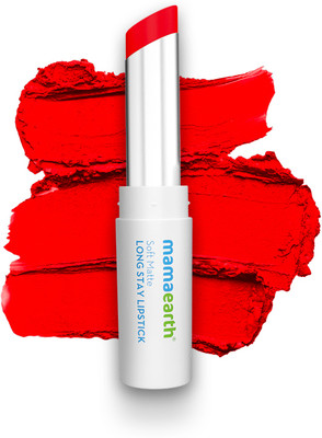 Mamaearth Soft Matte Long Stay Lipstick with Jojoba Oil & Vitamin E for 12 Hour Long Stay(Red Dahlia, 3.5 g)