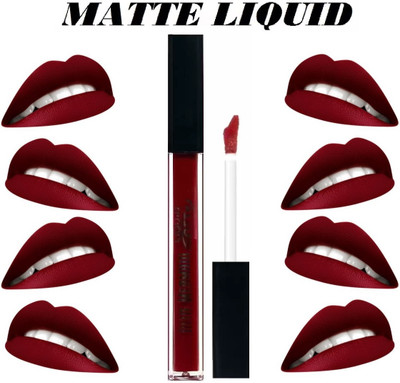 BLUEMERMAID ALLURING LOOK DARK RED LIQUID LIPSTICK(DARK RED, 6 ml)
