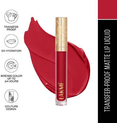 Lakmé Rouge Bloom Matte Lip Liquid Carnation Craze 101(Carnation Craze, 3.5 ml)