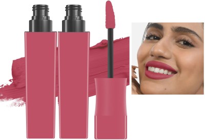 Latixmat Non Transfer Water Proof Long Lasting Matte Lipstick Combo(Coral Pink, 15 ml)