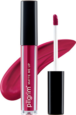 Pilgrim Matte Me Up! All Day Rich Colour Non-Drying And Transfer Proof Liquid Lipstick(Kinky Pink 11, 3 ml)