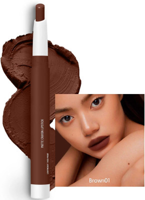 manasona Brown Long Lasting Rich Pigment Non-Drying HD Intense Matte Lipstick(Choco Brown, 3.5 g)