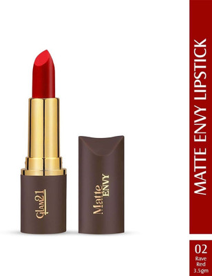 Glam21 Matte Envy Lipstick Creamy Non Drying Formula Smudge Proof Long Lasting(Rave Dust, 3.5 g)