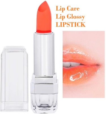 AMOSFIA Crystal Gel Semi-Glossy Finish Lipstick | Smooth Texture Glass Finish CANDY, FRUITS(Pack of: 1, 3.8 g)