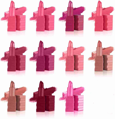 kKode beutiful shade lipstick combo colour pack of ,11(multi colour, 40 ml)