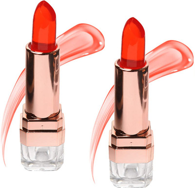 Yuency Perfect Transparent Color Changing Jelly Lipstick Moisturizing(red, 7.2 g)