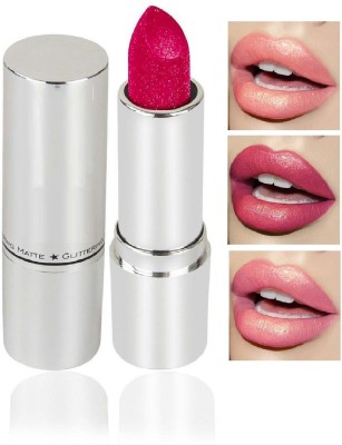 tanvi27 SHIMMER & SHINE GLITTER MATTE LIPSTICK WATER PROOF & LONG LASTING(PINK, 3.8 g)