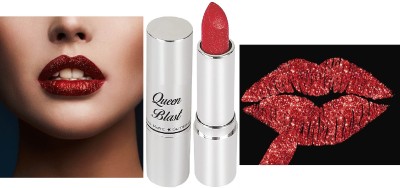 SEUNG Shimmery Sparkly Magical Metallic Red Glitter Lipstick(RED, 3.6 g)