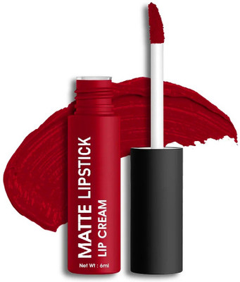Yuency Matte Lips Color Water Proof Non Transfer Liquid lipstick(red velvet, 6 ml)