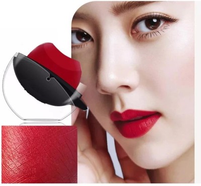 EVERERIN Red Professional Lip Shape Lipstick Apple Design Matte(RED, 10 g)