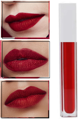 JANOST Beautiful Liquid Matte Lip Color Lipstick(DARK RED, 6 ml)