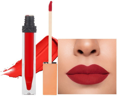 DARVING Liquid Matte Lipstick Longstay Intense Matte Color(RED, 9 ml)