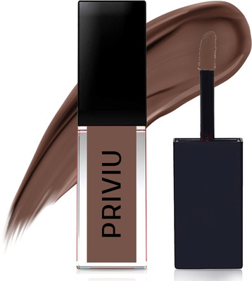 PRIVIU Soft Touch Matte Liquid Lipstick, Non Drying Formula(Chocolate Brown - 535, 4.5 ml)